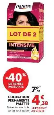 Hyper U Coloration Permanente Palette offre