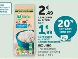 Hyper U Riz U Bio offre