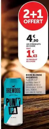 Hyper U BIÈRE BLONDE “BREWDOG” Punk IPA offre