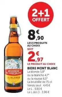 Hyper U BIERE MONT-BLANC offre