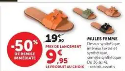 Hyper U Mules Femme offre