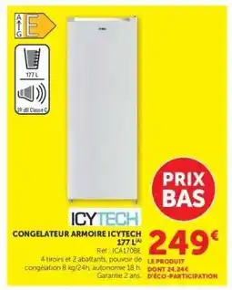 Hyper U CONGELATEUR ARMOIRE ICYTECH 177 L offre
