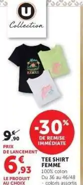 Hyper U Tee-Shirt Femme offre