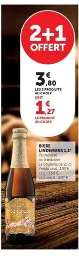 Super U BIERE LINDEMANS 1.1° offre