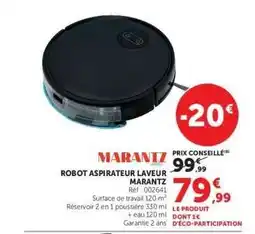 Hyper U ROBOT ASPIRATEUR LAVEUR MARANTZ offre