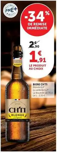 Super U Bière CH'TI Blonde offre
