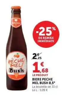 BIERE PECHE MEL'BUSH 8,5°