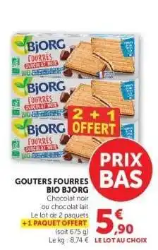Super U GOUTERS FOURRES BIO BJORG offre