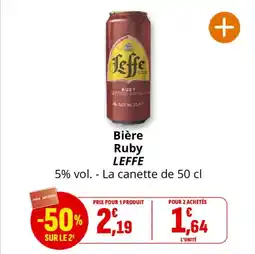 Coccinelle Express LEFFE Bière Ruby offre