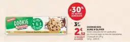 Super U COOKIES BIO ALINE & OLIVIER offre