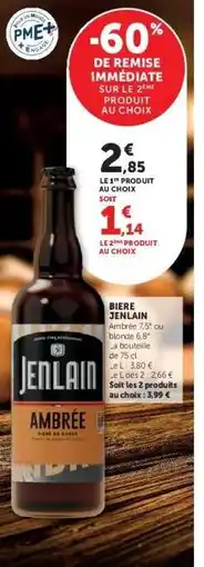 Super U Bière Jenlain Ambrée offre