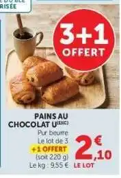 Super U Pains au chocolat offre