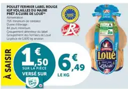 Super U Poulet FERMIER Label Rouge offre