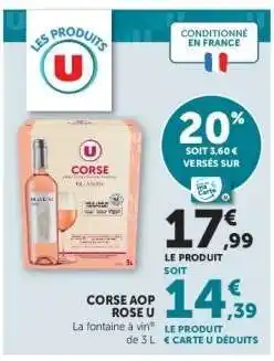 Super U CORSE AOP ROSE U offre