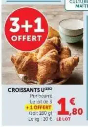 Super U CROISSANTS U offre