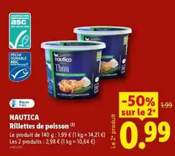 Lidl NAUTICA Rillettes de poisson offre