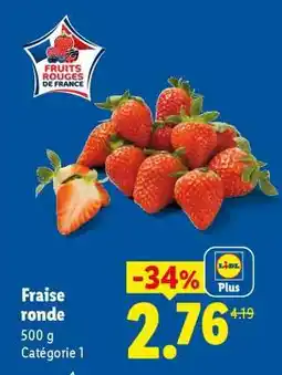 Lidl Fraise ronde offre