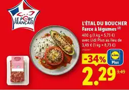 Lidl L'ETAL DU BOUCHER Farce à légumes offre