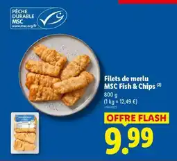 Lidl Filets de merlu MSC Fish & Chips offre