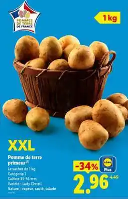 Lidl Pomme de terre Primeur offre