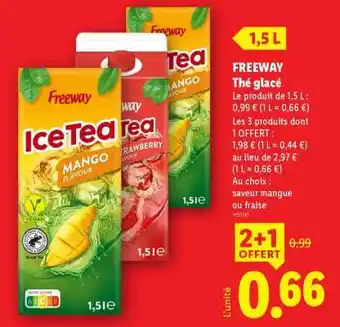 Lidl FREEWAY Thé glacé offre