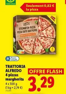 Lidl TRATTORIA ALFREDO 4 pizzas margherita offre