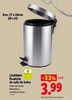 Lidl LIVARNO Poubelle de salle de bains offre