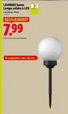 Lidl LIVARNO home Lampe solaire à LED offre