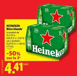 Lidl HEINEKEN BIÈRE BLONDE offre