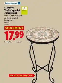 Lidl LIVARNO Table d’appoint en mosaïque offre