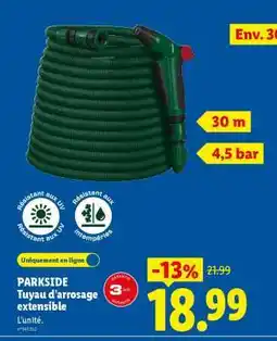 Lidl PARKSIDE Tuyau d'arrosage extensible offre