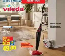 Lidl VILEDA Balai vapeur Steam Plus offre