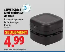 Lidl SILVERCREST Mini-aspirateur de table offre
