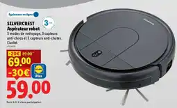 Lidl SilverCrest Aspirateur robot offre