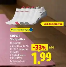 Lidl CRIVIT Socquettes offre