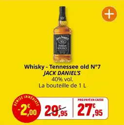 Coccinelle Express JACK DANIEL'S Whisky - Tennessee old N°7 offre
