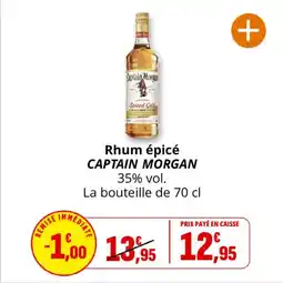 Coccinelle Express CAPTAIN MORGAN Rhum épicé offre