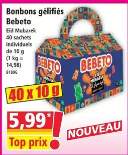 Norma Bebeto bonbons gélifiés eid mubarek offre