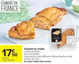 Carrefour Saumon en croûte offre