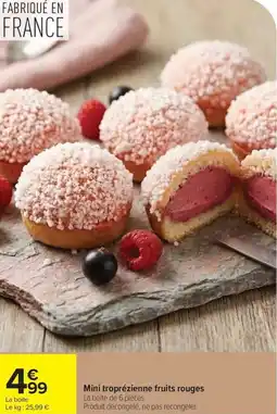 Carrefour Mini troprézienne fruits rouges offre