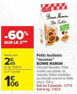 Carrefour Petits feuilletés nouveau bonne maman offre