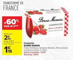 Carrefour Compotée bonne maman offre