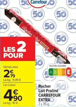 Carrefour Rocher lait praliné carrefour extra offre