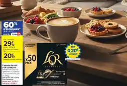 Carrefour Capsules de café l'or espresso offre