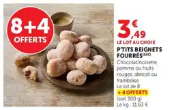 U Express P'tits beignets fourrés offre