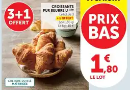 U Express Croissants pur beurre u offre