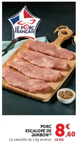 U Express Porc escalope de jambon offre
