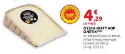 U Express Ossau-iraty aop onetik offre