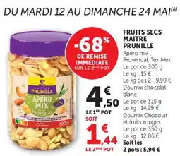 U Express Fruits secs maitre prunille offre