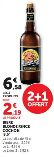 U Express Blonde rince cochon 8,5° offre